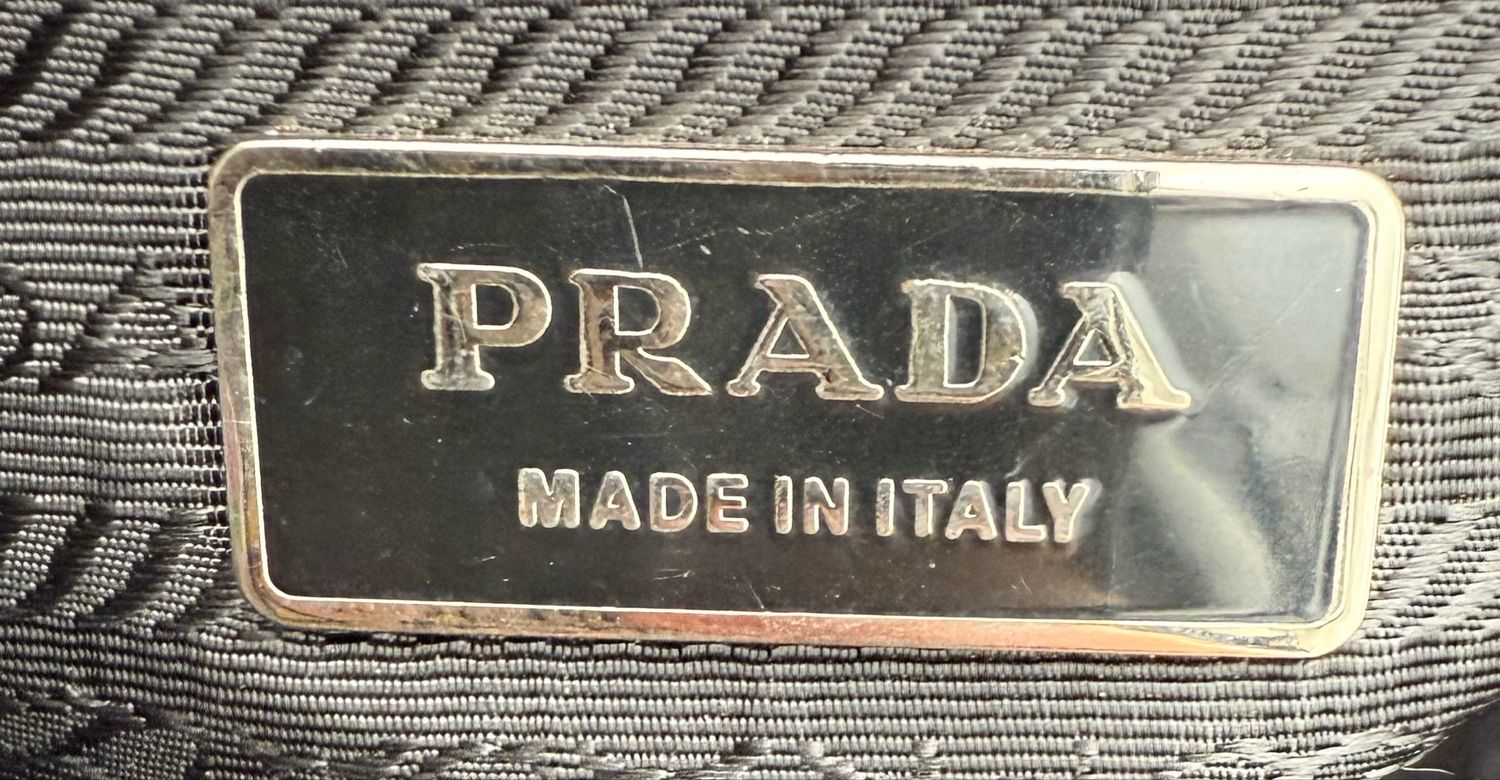Prada Nylon Tessuto Chain Zipper Tote