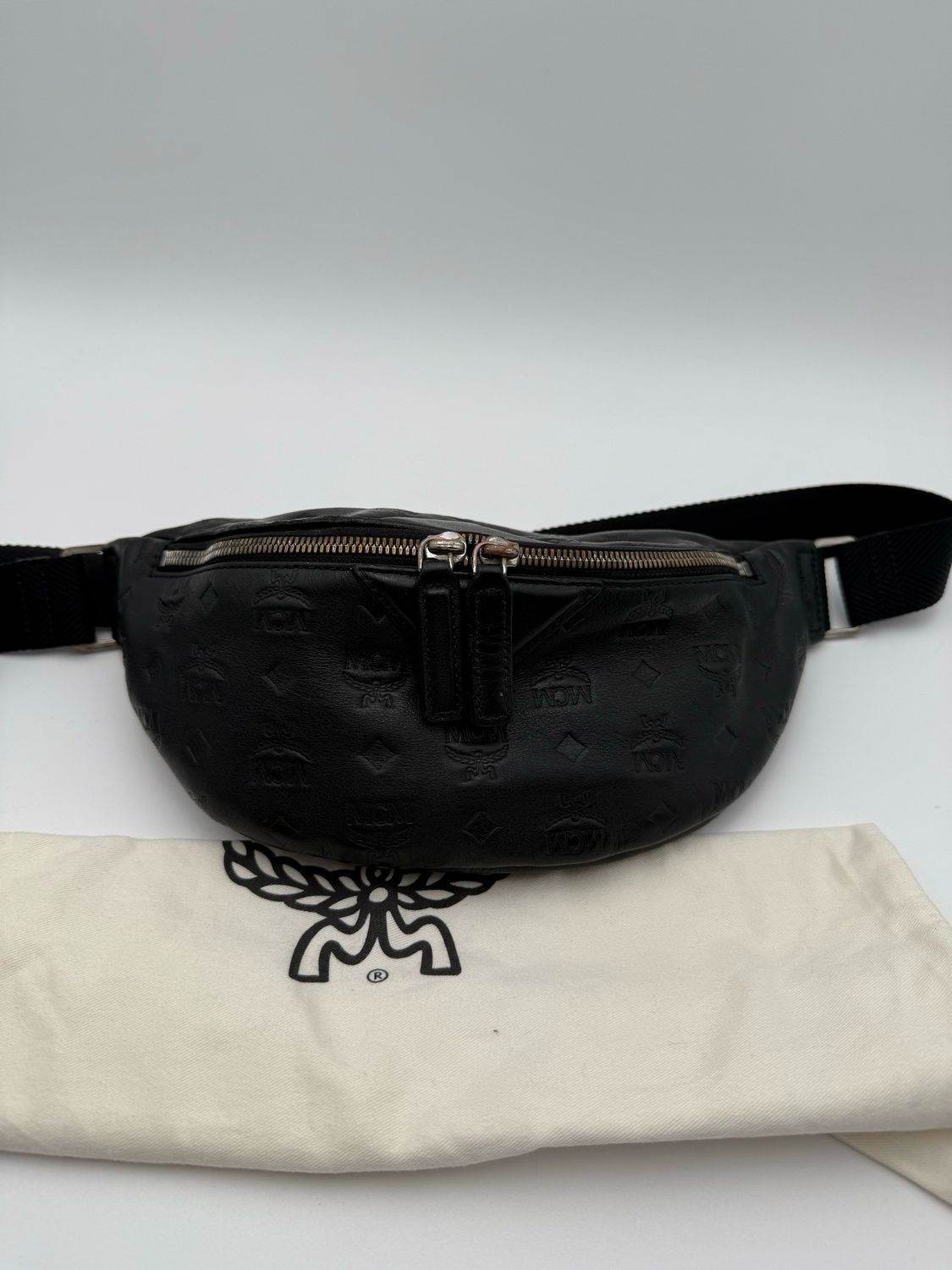 MCM Visetos Monogram Leather Belt Bag Bum Bag Unisex