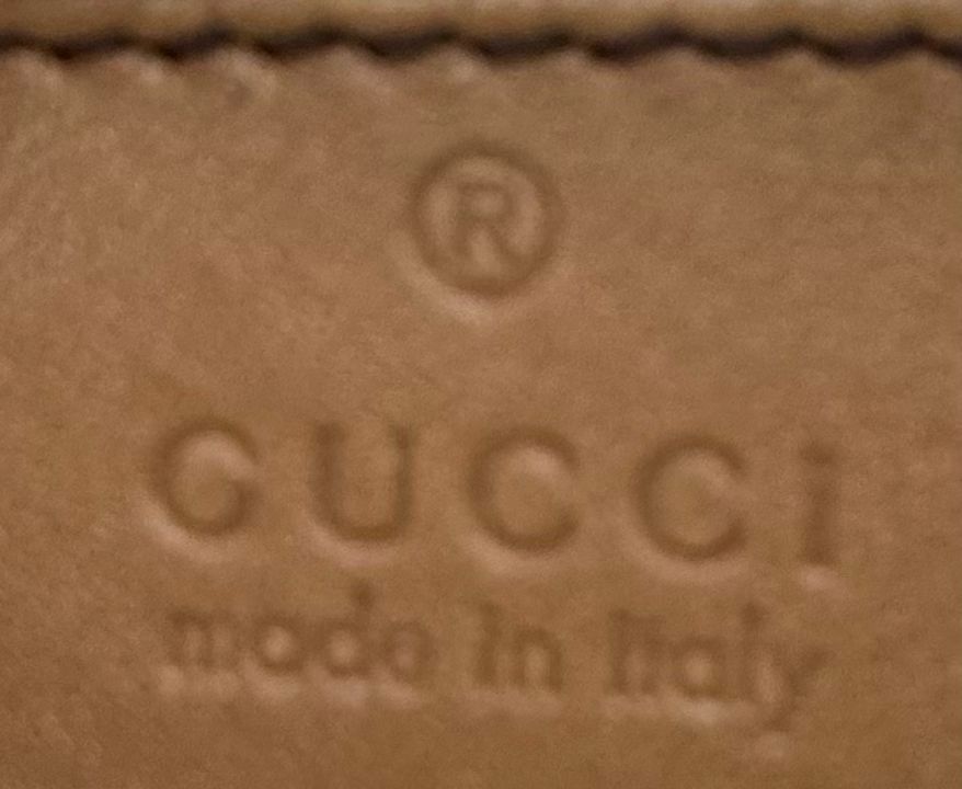 Gucci Monogram Canvas Craft Tote Shoulder Bag With Pouch