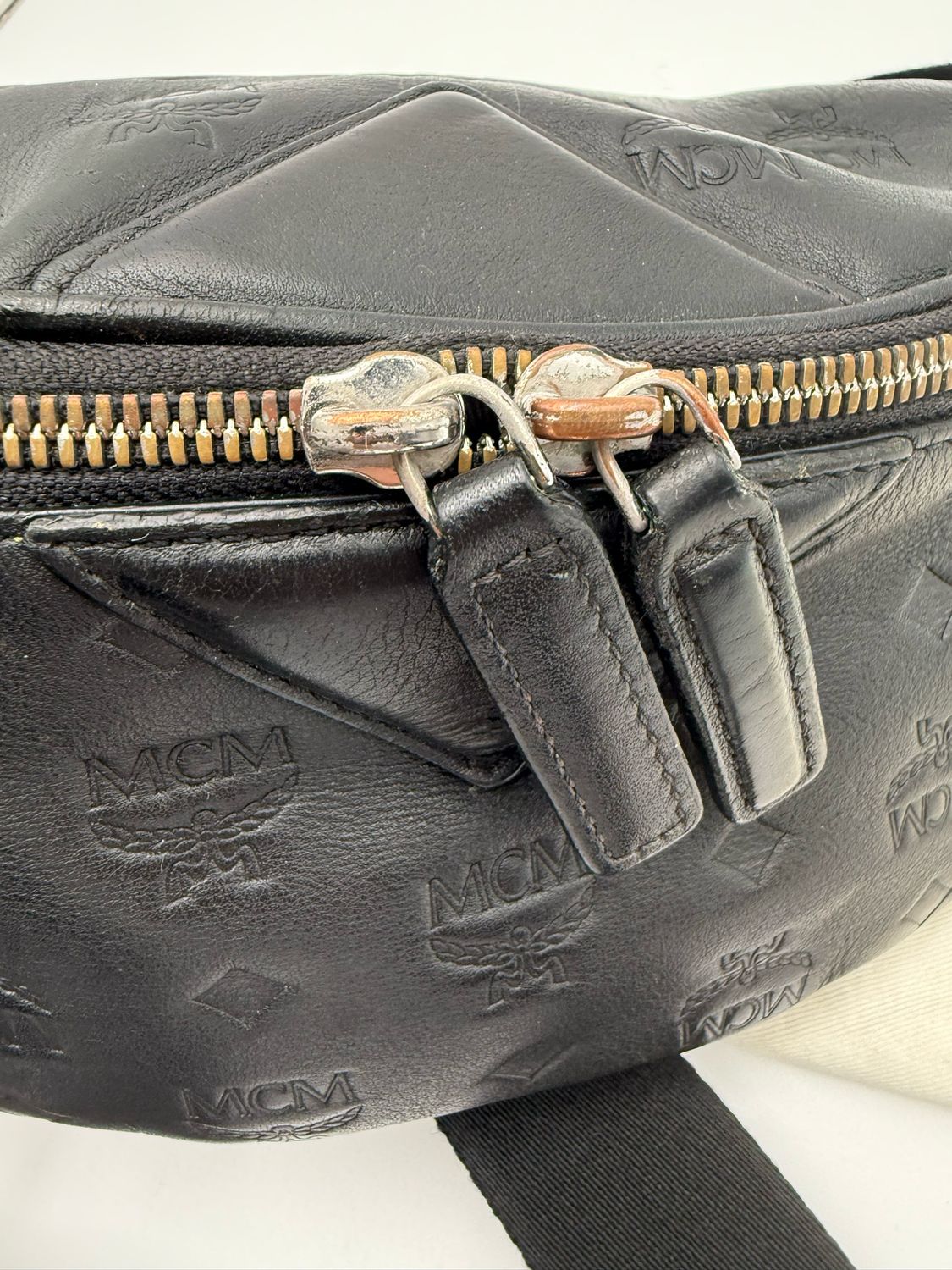 MCM Visetos Monogram Leather Belt Bag Bum Bag Unisex