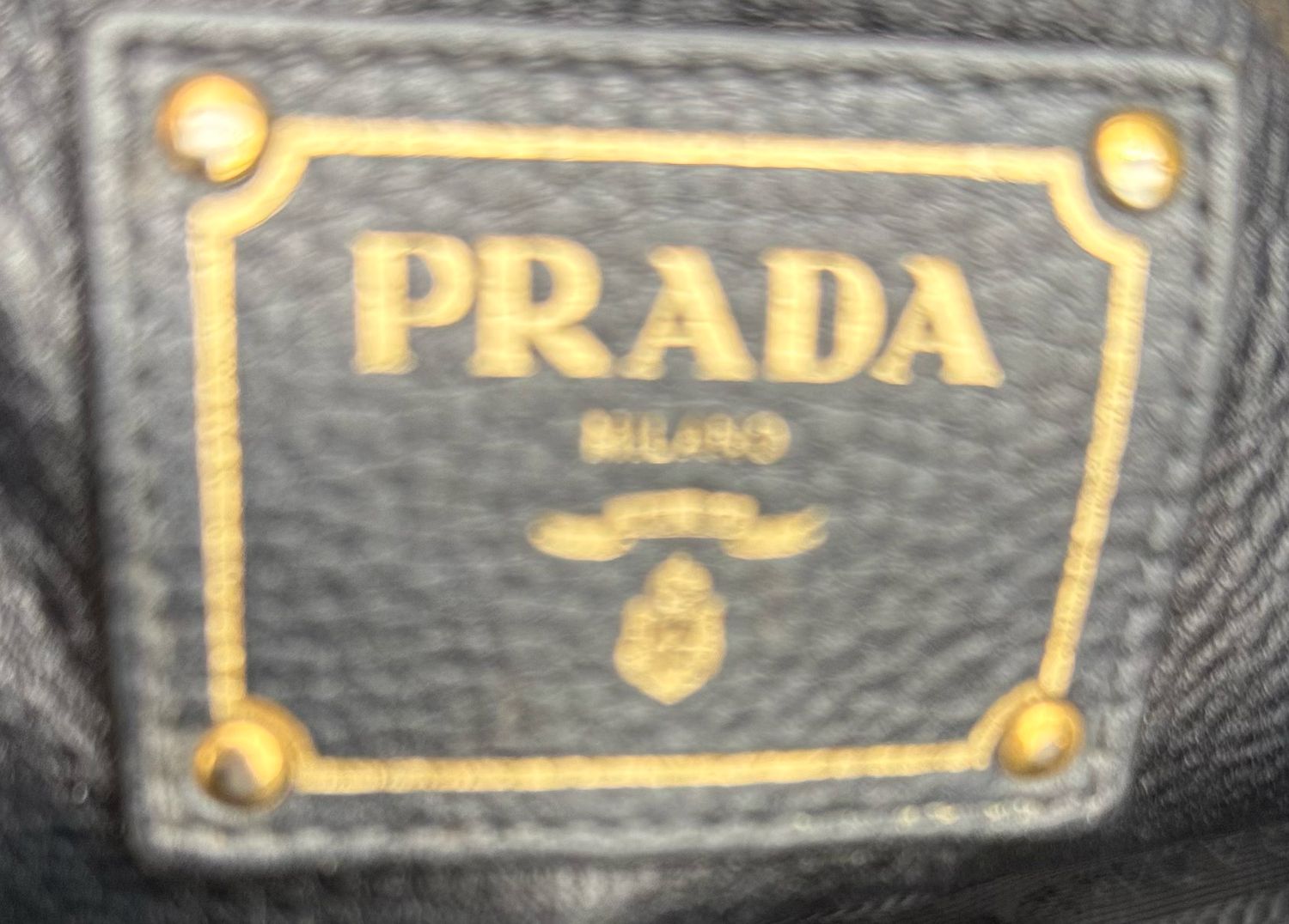 Prada Vitello Daino Pebbled Leather Black Twin Tote Convertible Crossbody