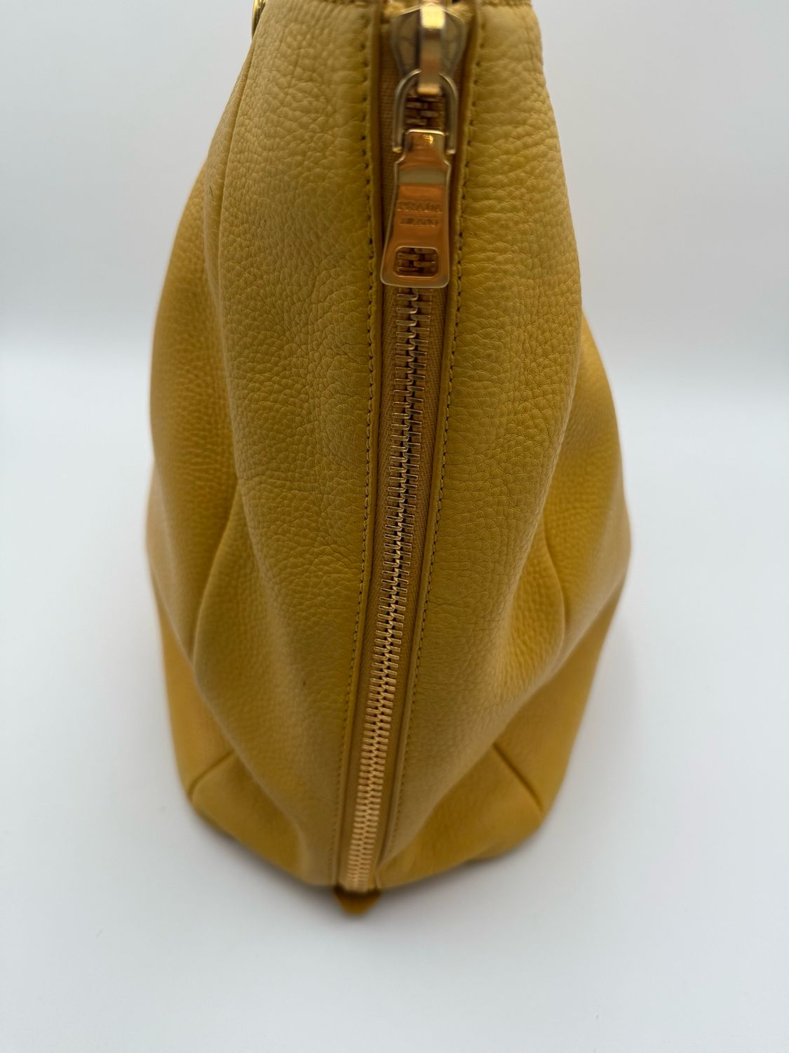 Prada Vitello Daino Side Zippers Convertible Shopper Large Tote