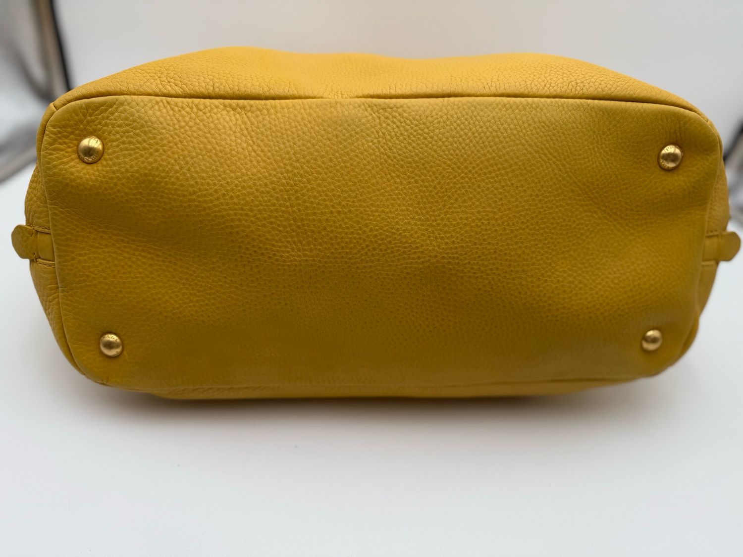 Prada Vitello Daino Side Zippers Convertible Shopper Large Tote