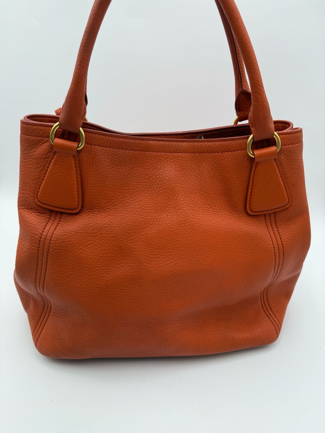 Prada Vitello Daino Convertible Shopper Tote Medium Crossbody Messenger