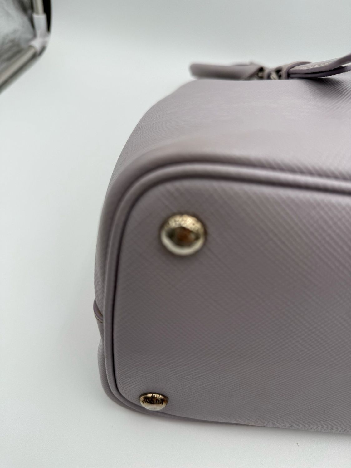 Prada Saffiano Cuir Medium Double Handle Crossbody Handbag