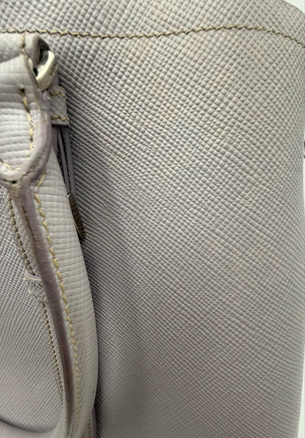 Prada Saffiano Cuir Medium Double Handle Crossbody Handbag