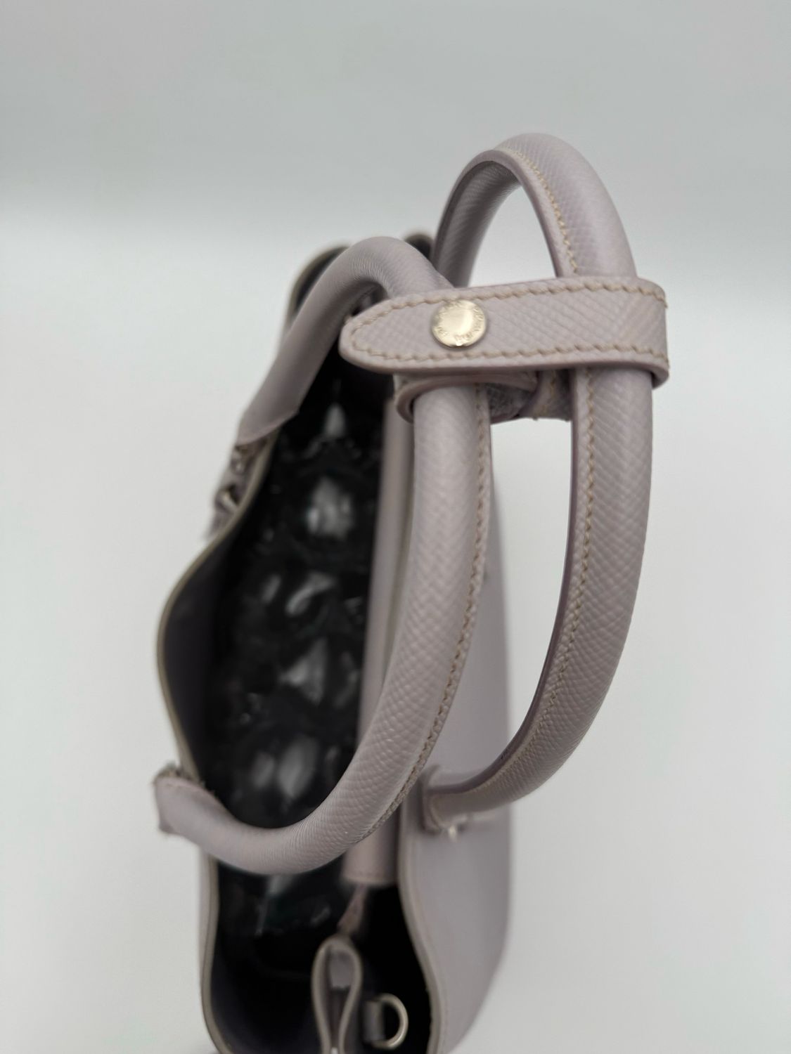 Prada Saffiano Cuir Medium Double Handle Crossbody Handbag