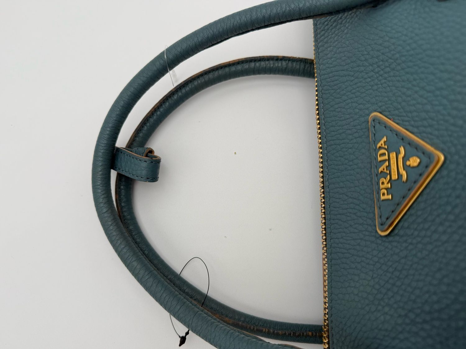 Prada Vitello Daino Grained Side Zippers Tote