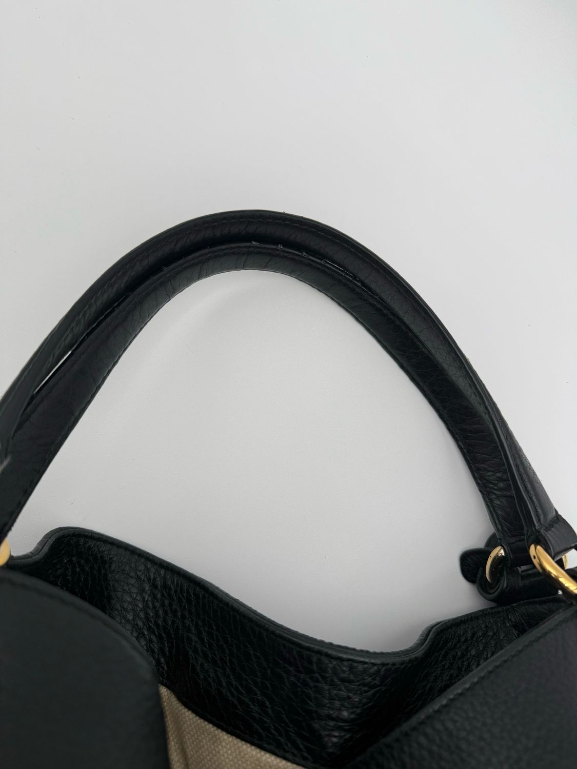 Gucci Soho Large Tote Pebbled Leather Black Shoulder Bag