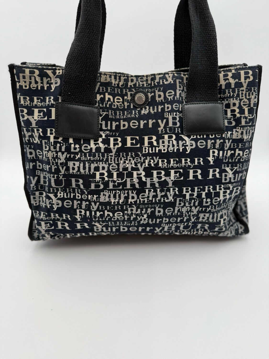 Burberry Monogram Canvas Printed Square Tote