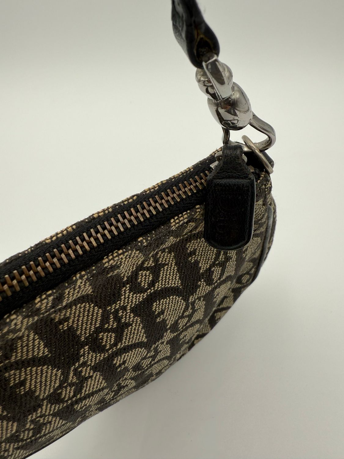 Christian Dior Oblique Vintage Saddle Hobo Shoulder Bag