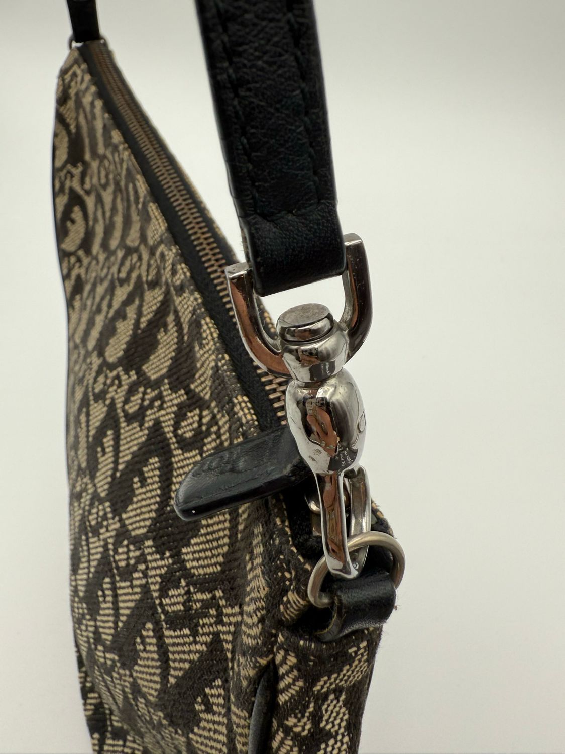 Christian Dior Oblique Vintage Saddle Hobo Shoulder Bag