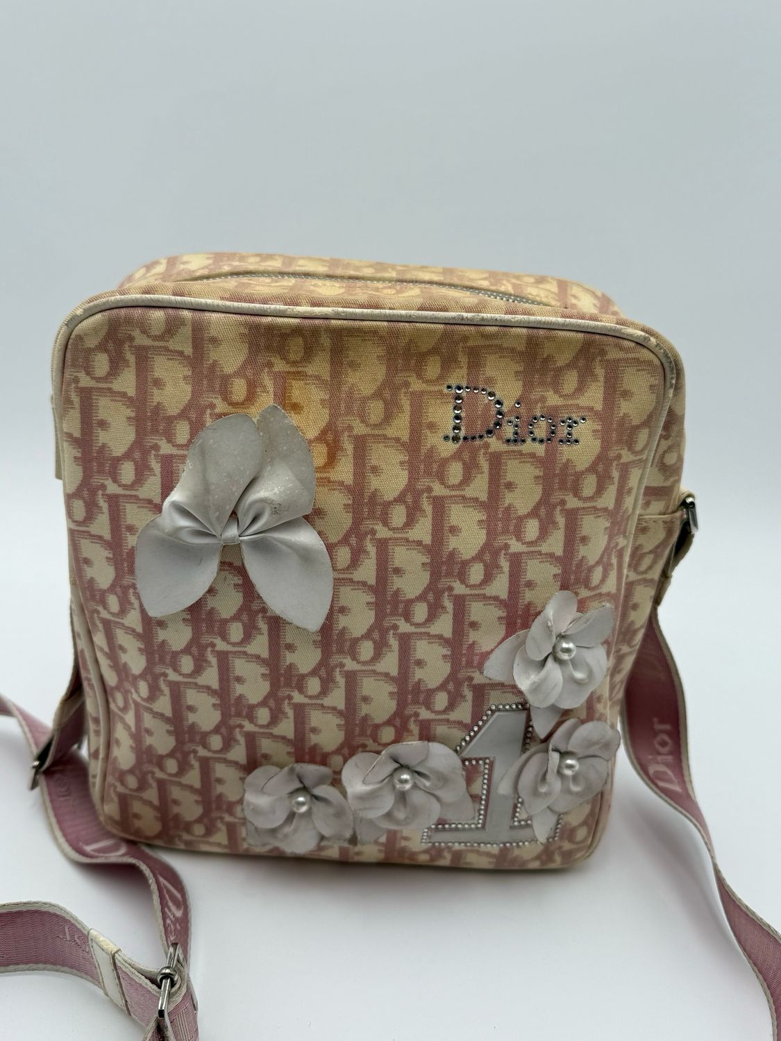 Christian Dior Oblique Messenger Bag Girly Flowers