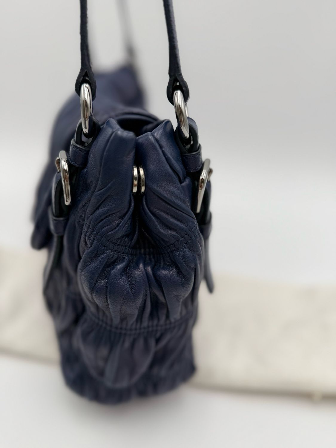 Prada Nappa Gaufre Flap Shoulder Bag Tote