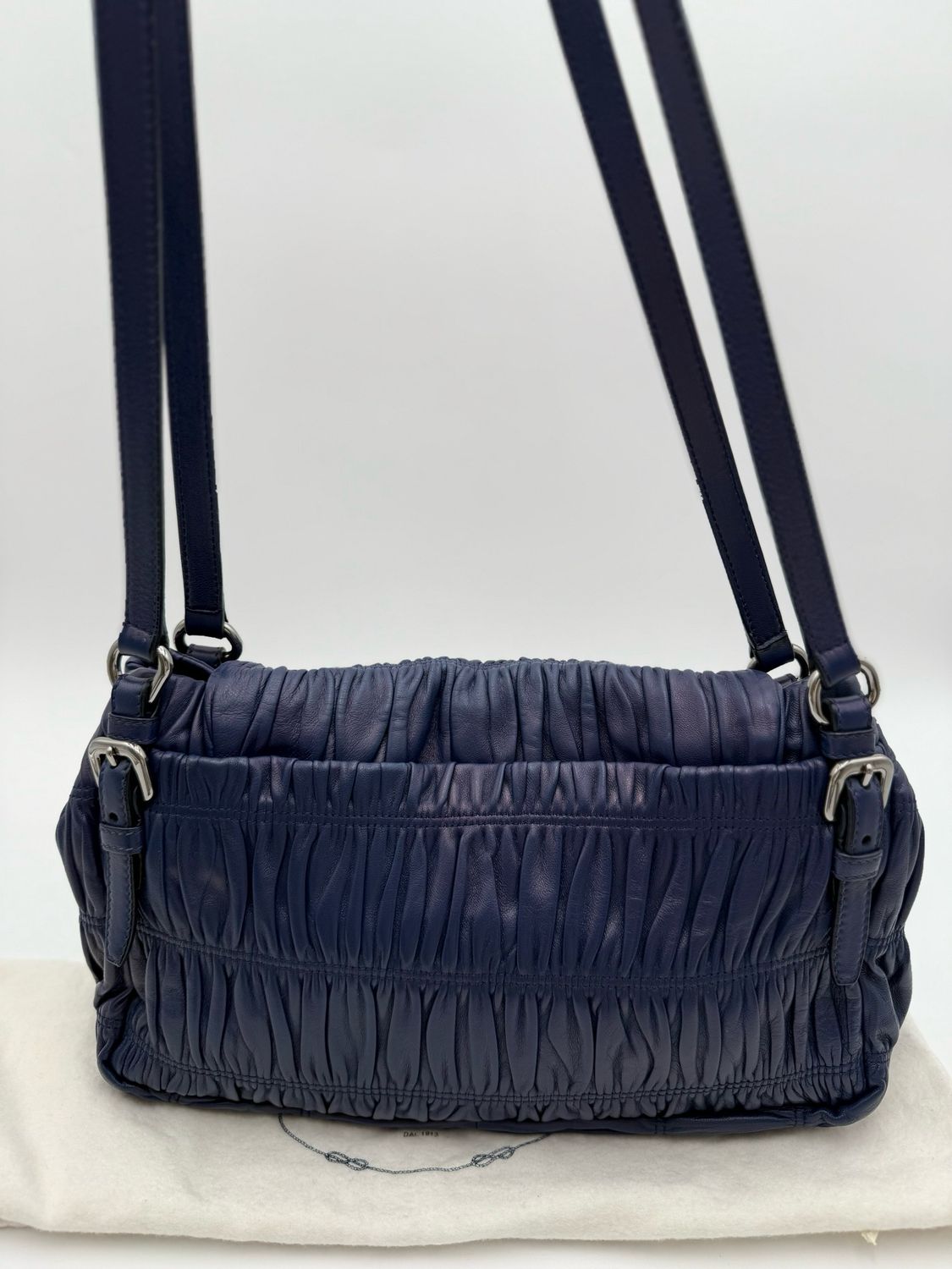 Prada Nappa Gaufre Flap Shoulder Bag Tote