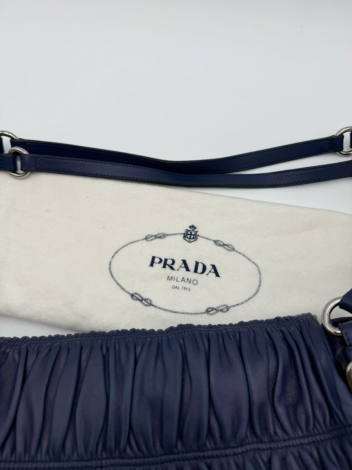 Prada Nappa Gaufre Flap Shoulder Bag Tote