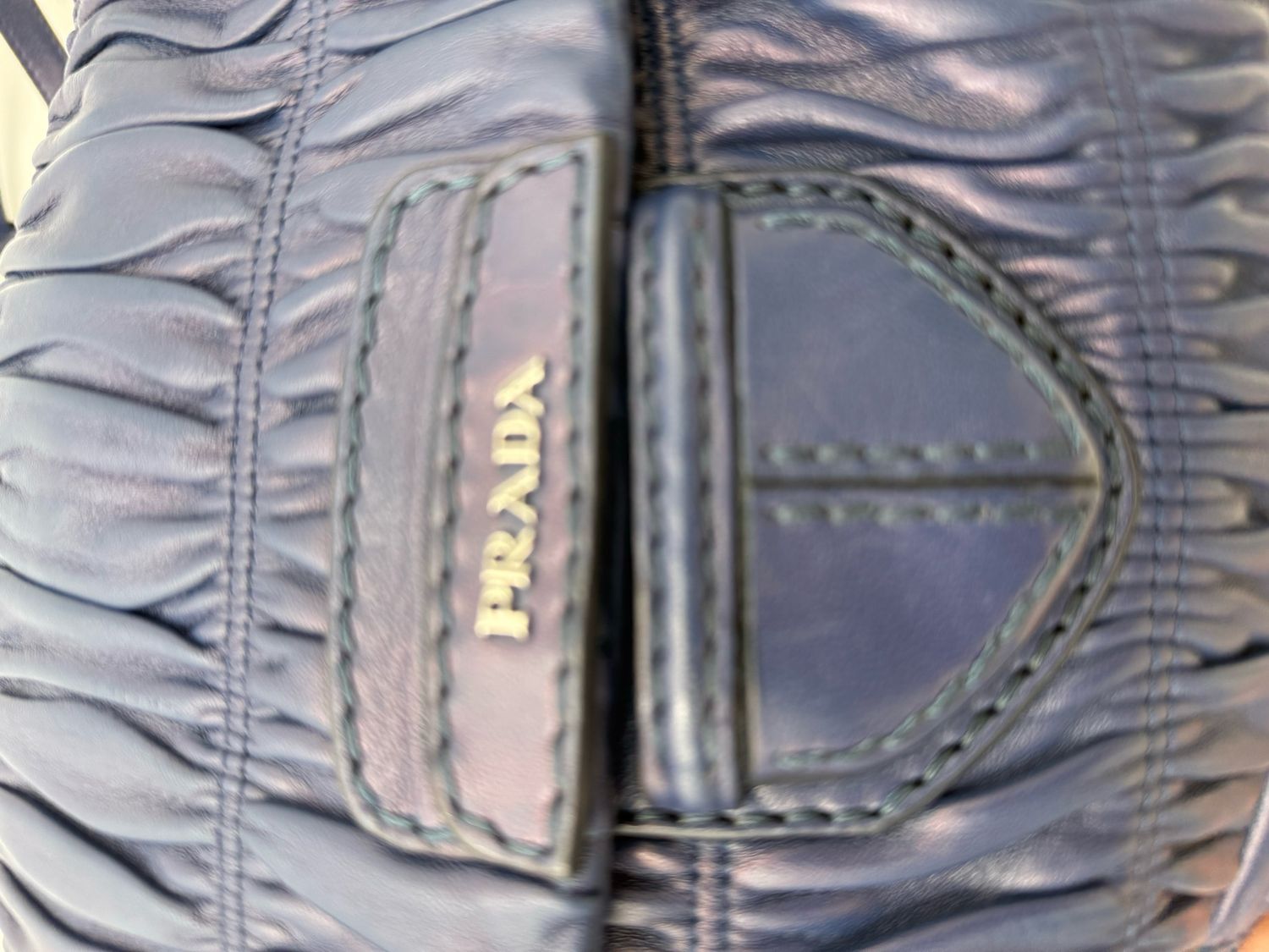 Prada Nappa Gaufre Flap Shoulder Bag Tote