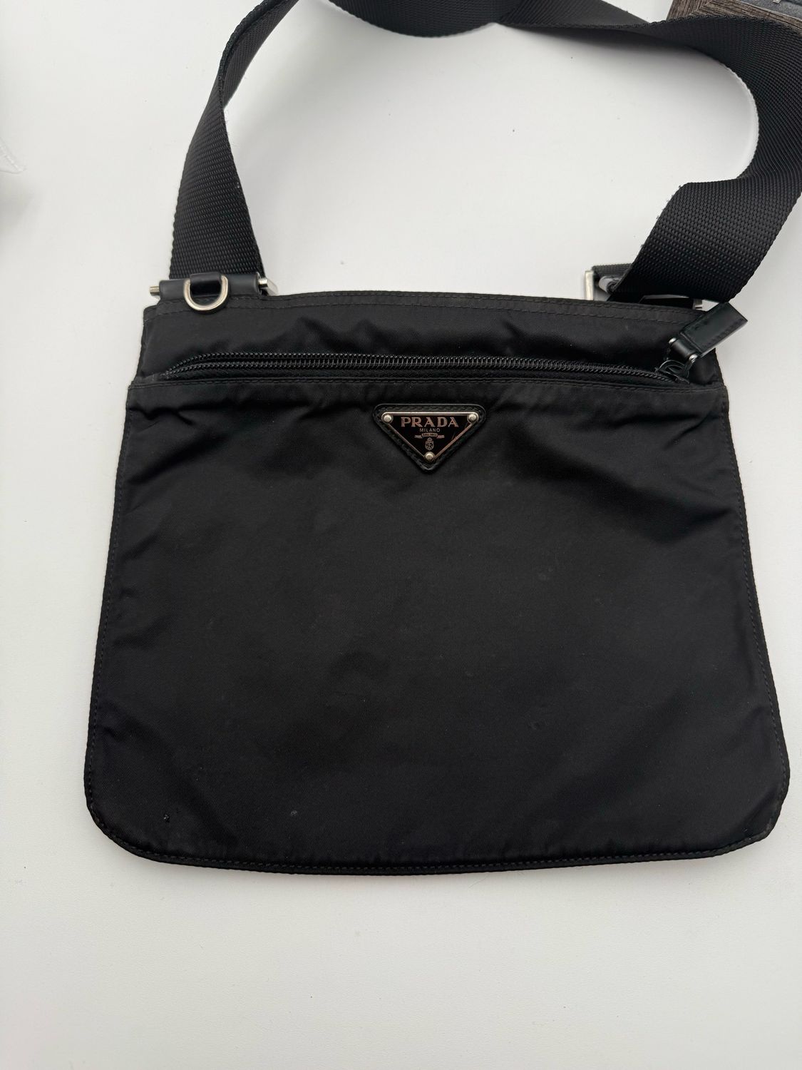 Prada Tessuto Nylon Messenger Crossbody