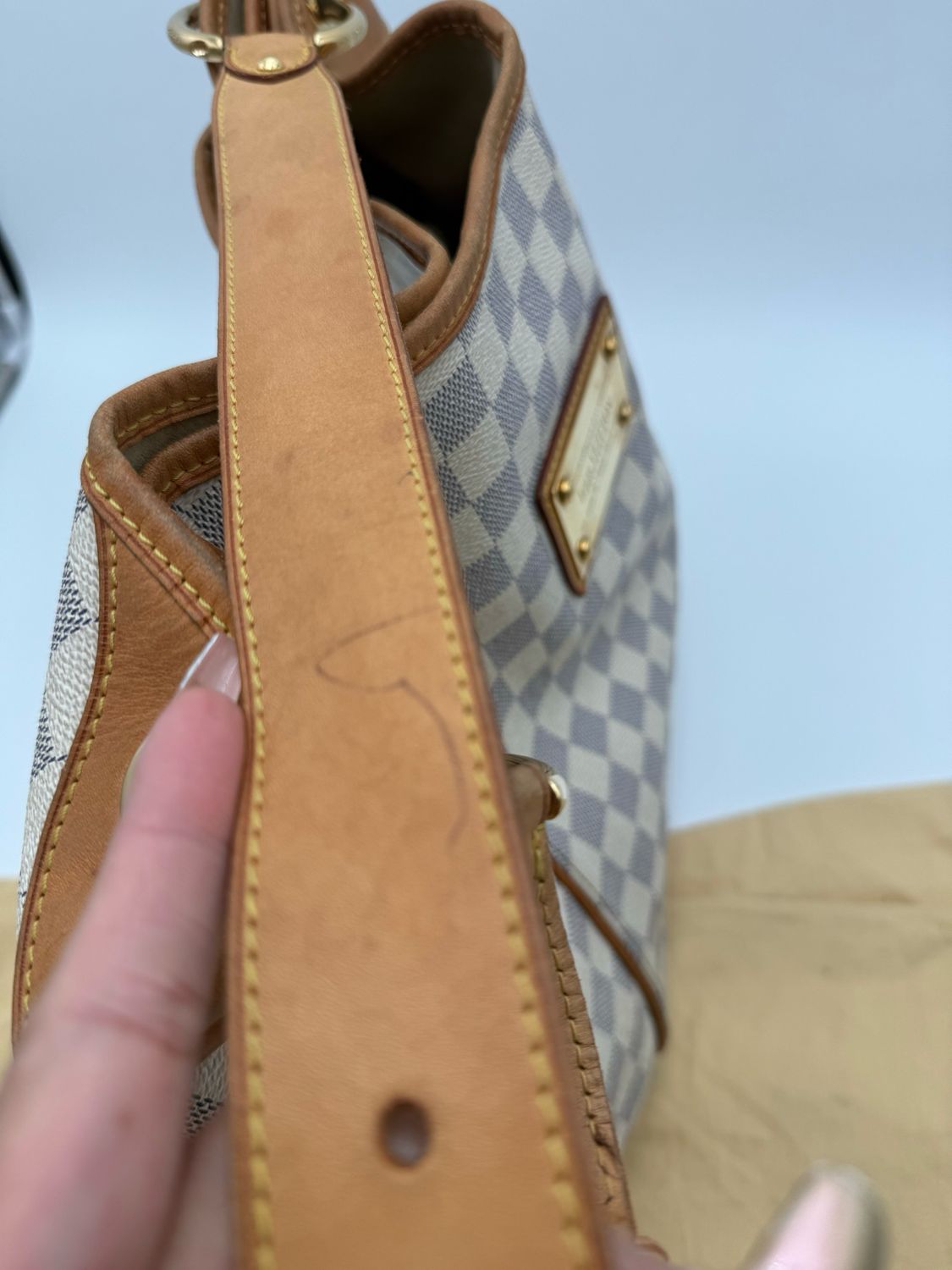 Louis Vuitton Galliera Azur GM Hobo Shoulder Bag