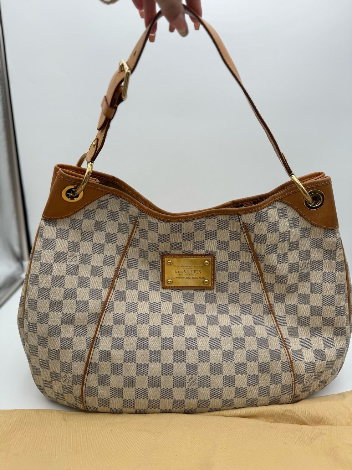Louis Vuitton Galliera Azur GM Hobo Shoulder Bag
