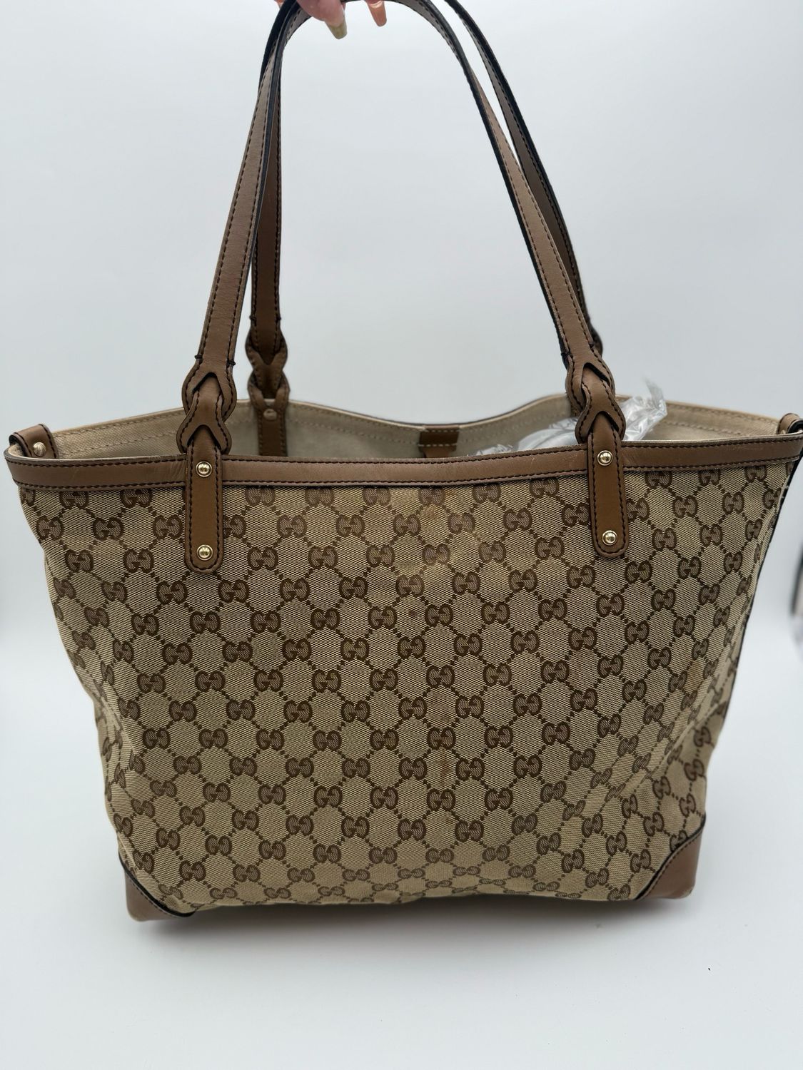 Gucci Craft Tote Medium Shoulder Bag Canvas
