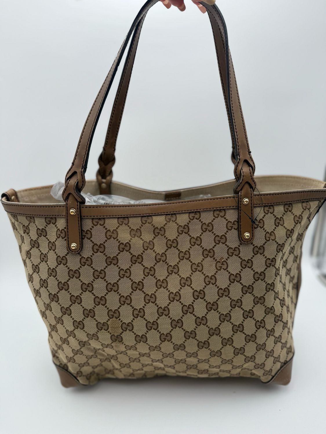 Gucci Craft Tote Medium Shoulder Bag Canvas