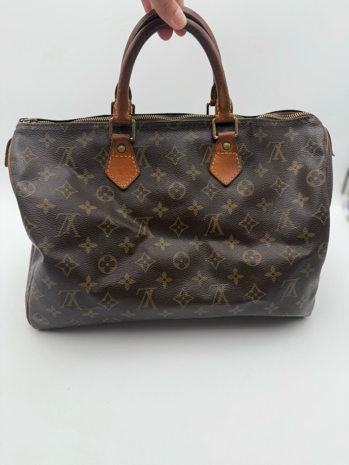 Louis Vuitton Speedy 35 Monogram Satchel Top Handle
