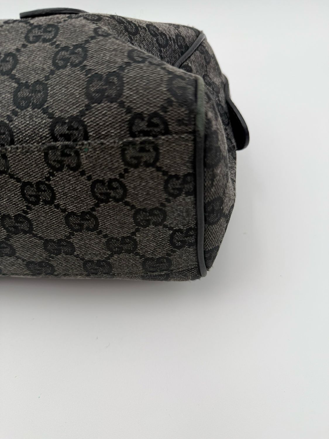 Gucci Monogram Bowler Boston Tote Handbag