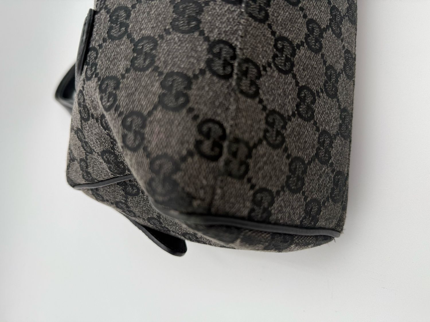 Gucci Monogram Bowler Boston Tote Handbag