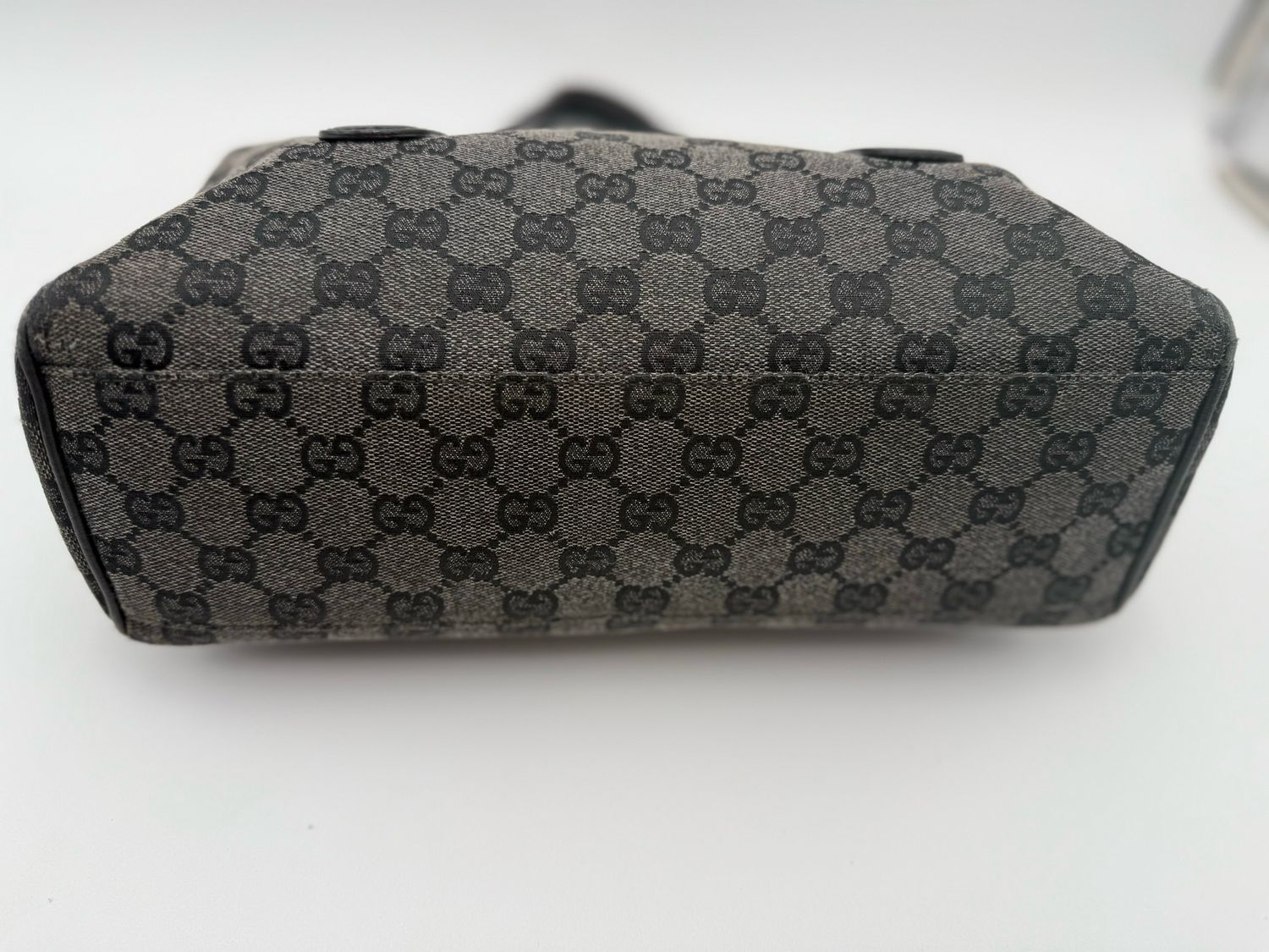 Gucci Monogram Bowler Boston Tote Handbag