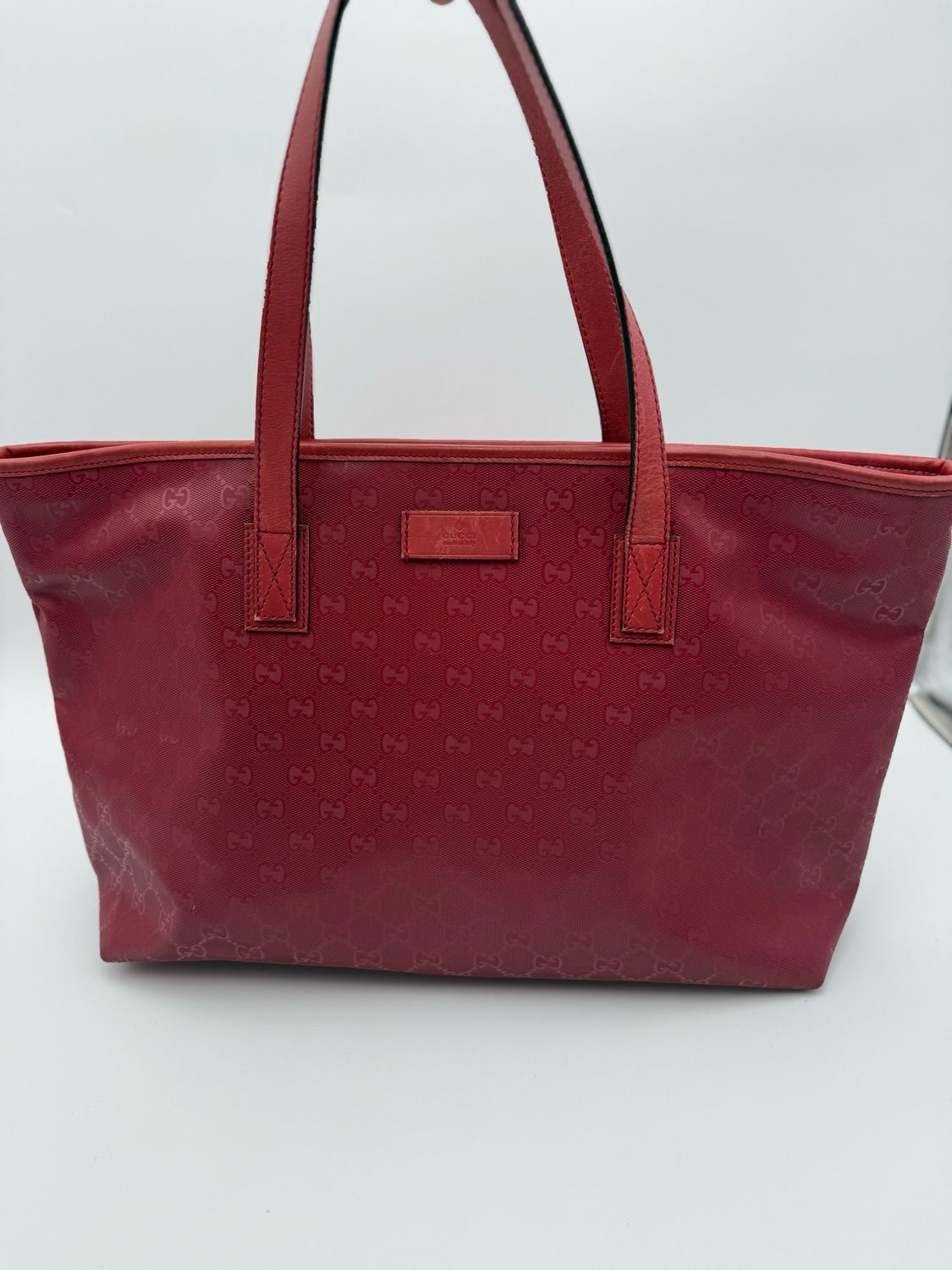 Gucci Supreme Zipper Tote Large Imprime Red