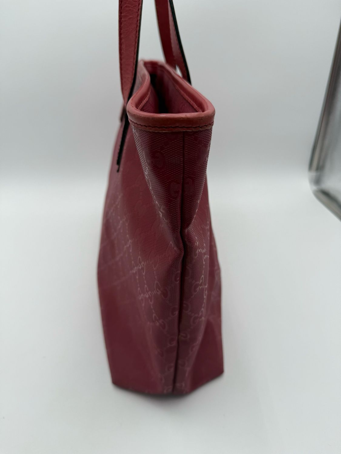 Gucci Supreme Zipper Tote Large Imprime Red
