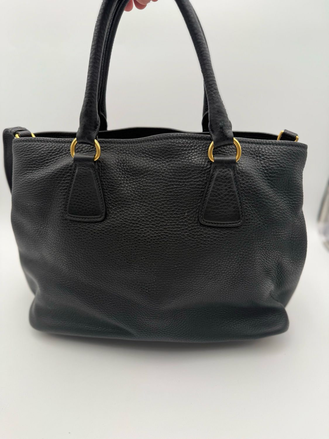 Prada Vitello Daino Pebbled Leather Crossbody Sling Bag
