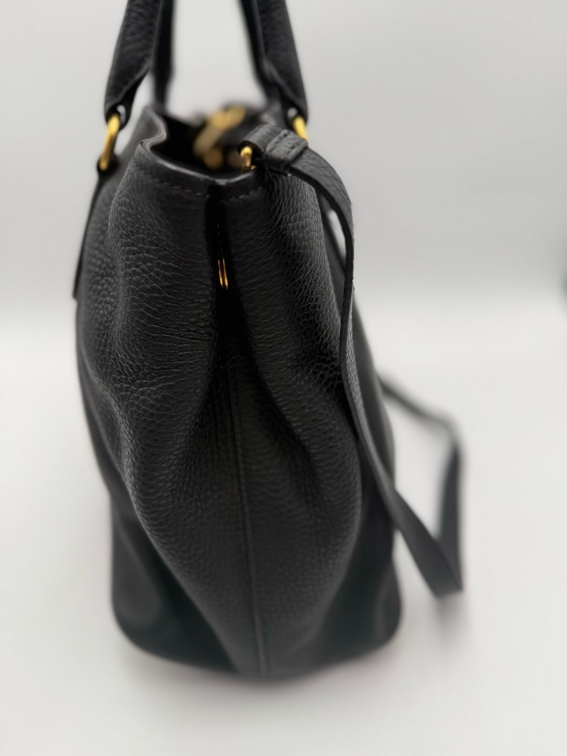 Prada Vitello Daino Pebbled Leather Crossbody Sling Bag