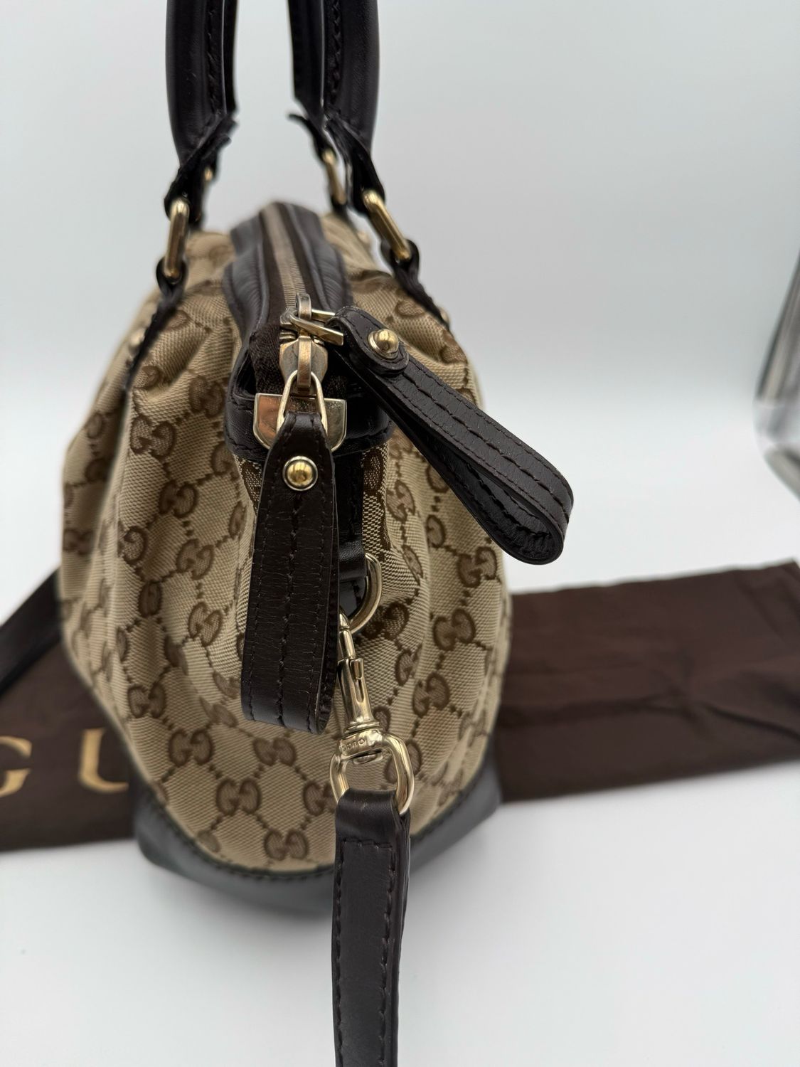 Gucci Sukey Monogram Convertible Top Crossbody