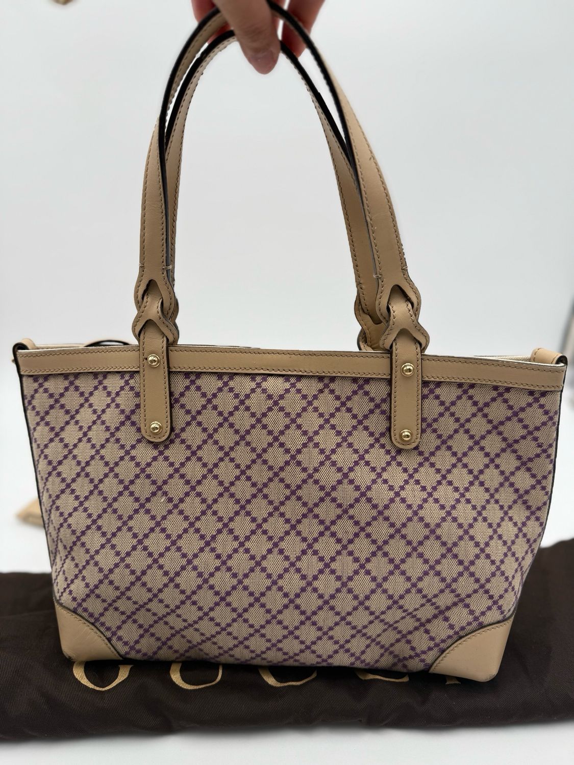 Gucci Diamante Craft Tote Small With Pouch