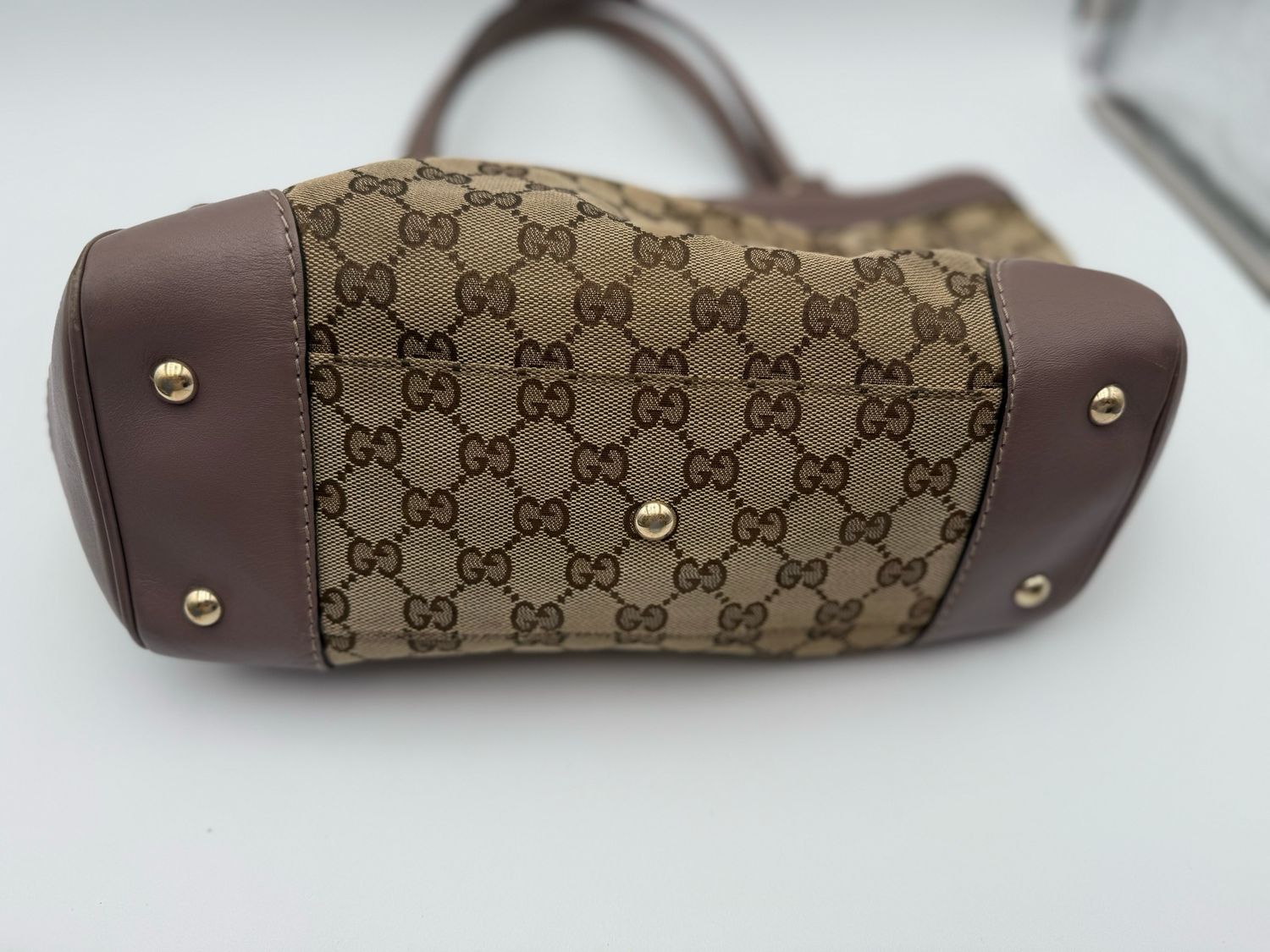 Gucci Monogram Canvas Mayfair Tote Shoulder Bag