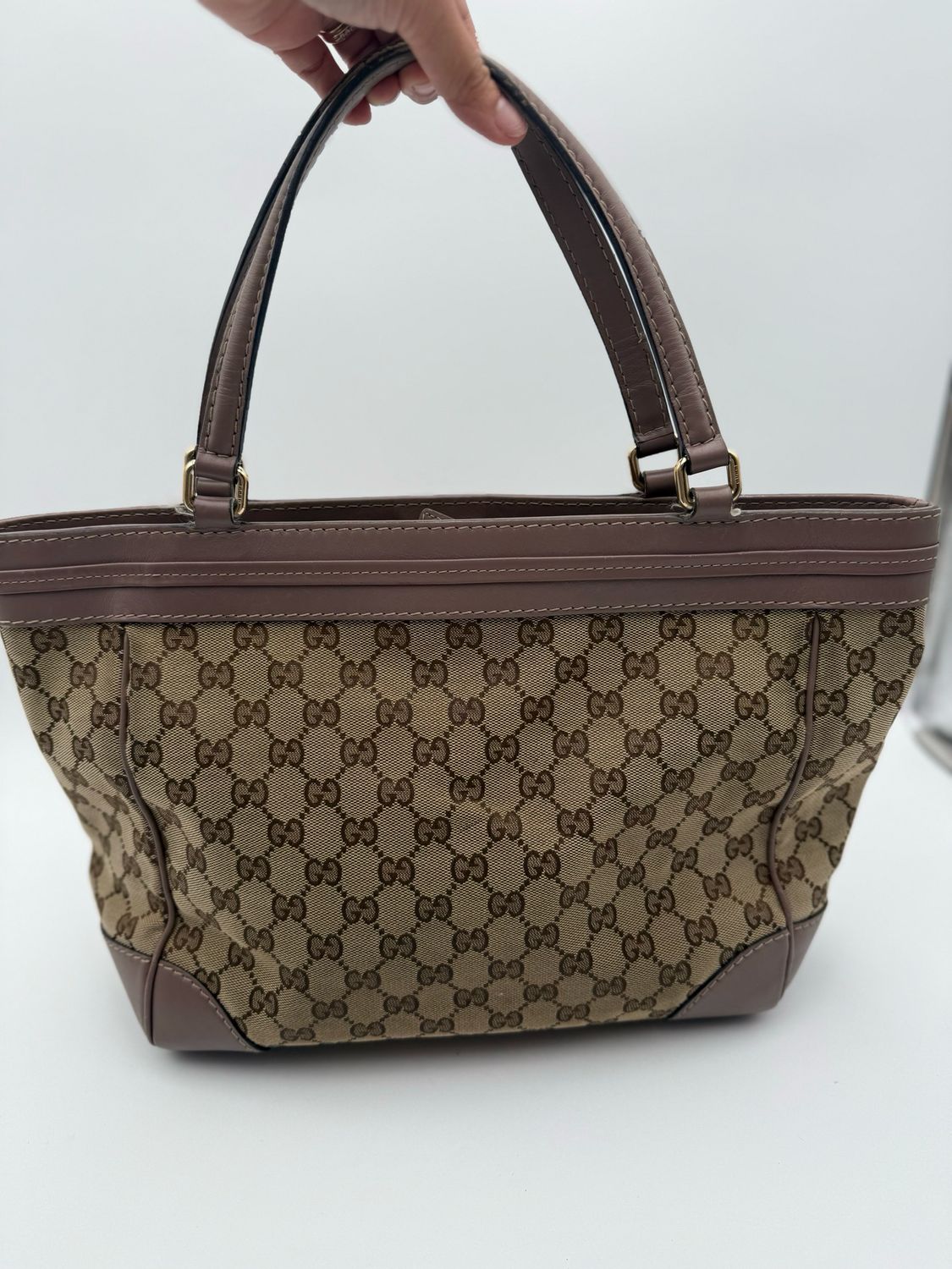 Gucci Monogram Canvas Mayfair Tote Shoulder Bag