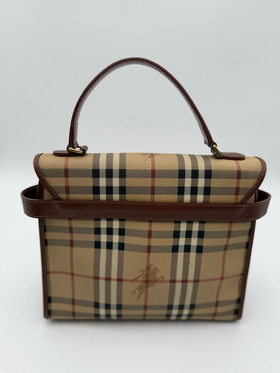 Burberry Haymarket Check Kelly Top Handle