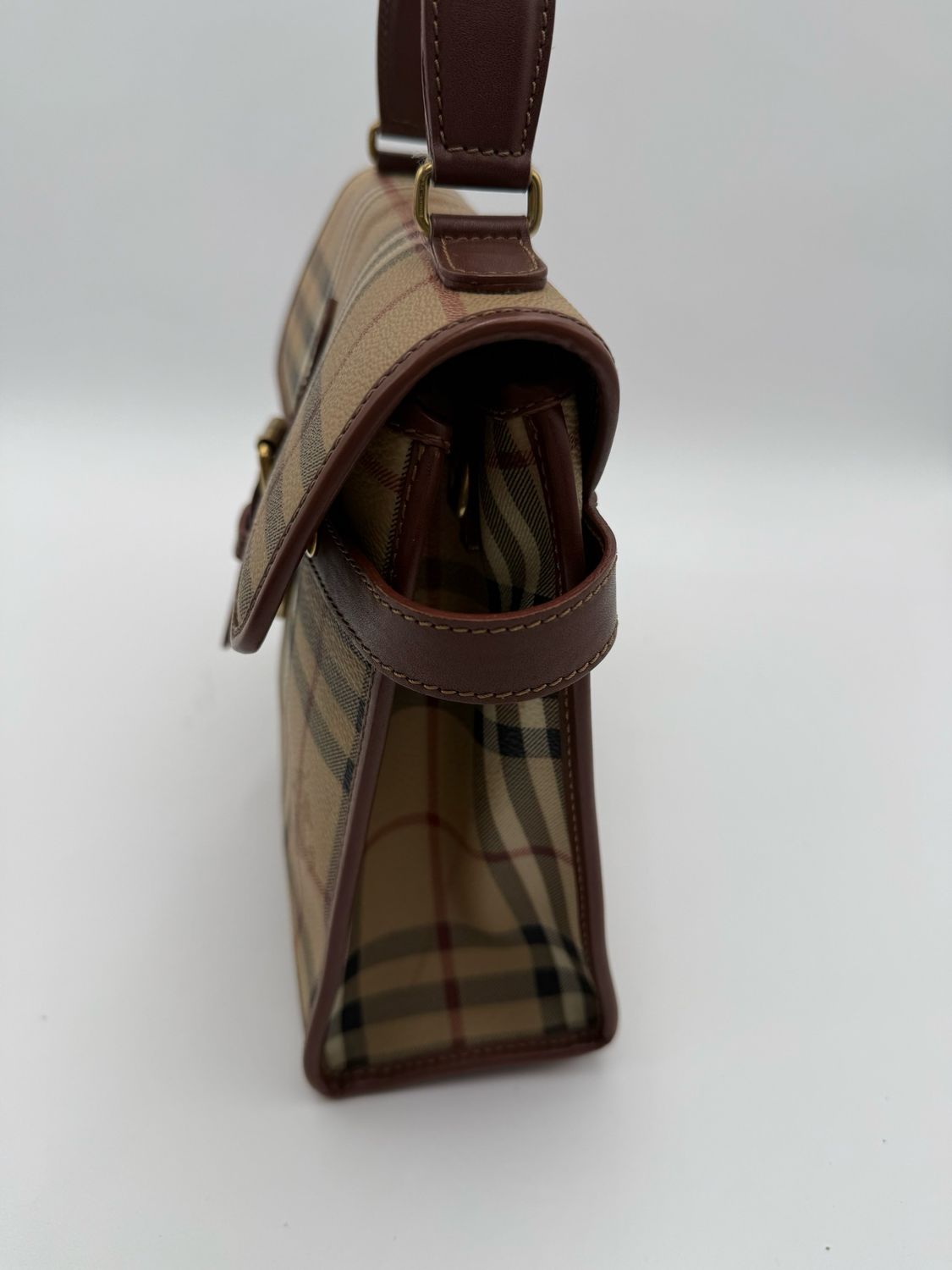 Burberry Haymarket Check Kelly Top Handle