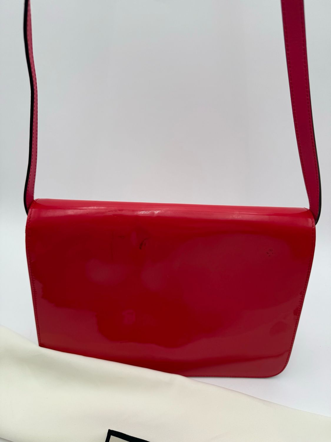 Gucci Patent Horsebit Shoulder Bag Crossbody Messenger