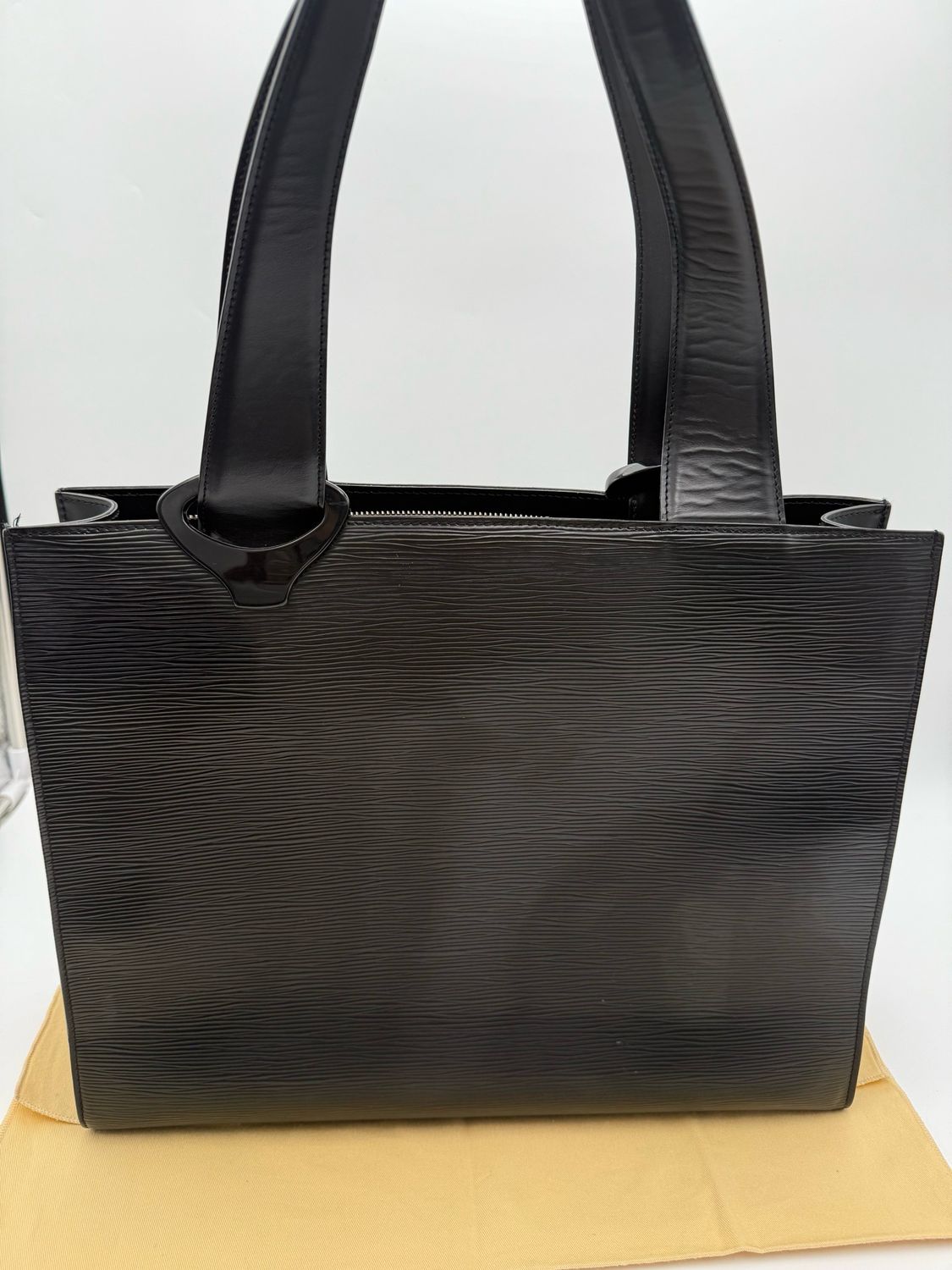 Louis Vuitton Epi Black Gemeaux Tote Shoulder Handbag