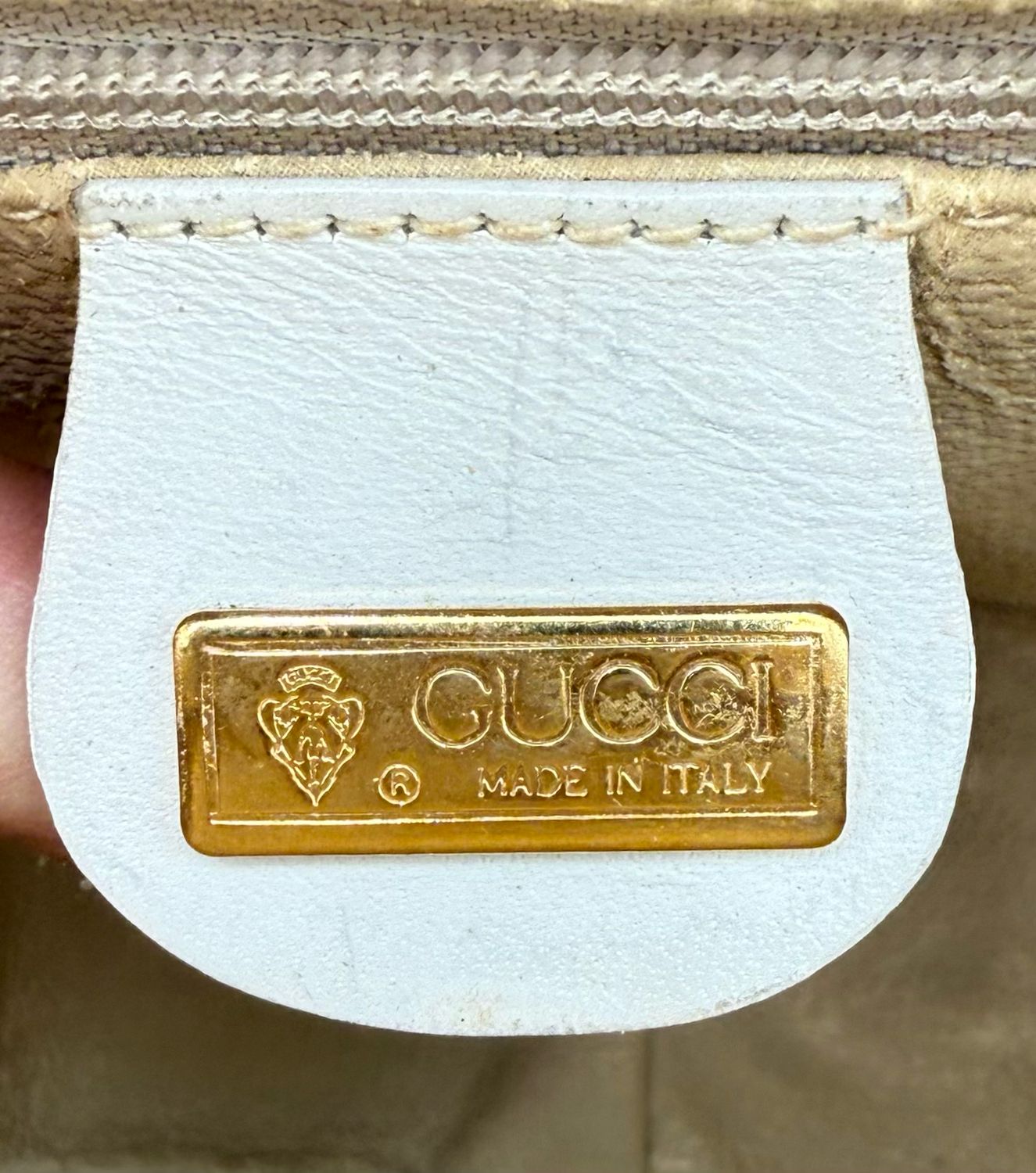 Gucci Vintage Supreme Canteen Tambourine Round Crossbody Bag
