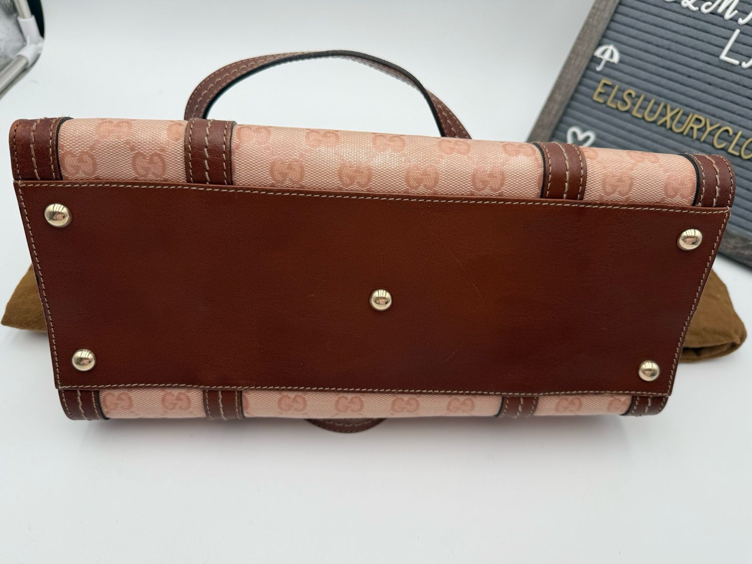 Gucci Crystal Duchessa Ribbon Zipper Tote Shoulder