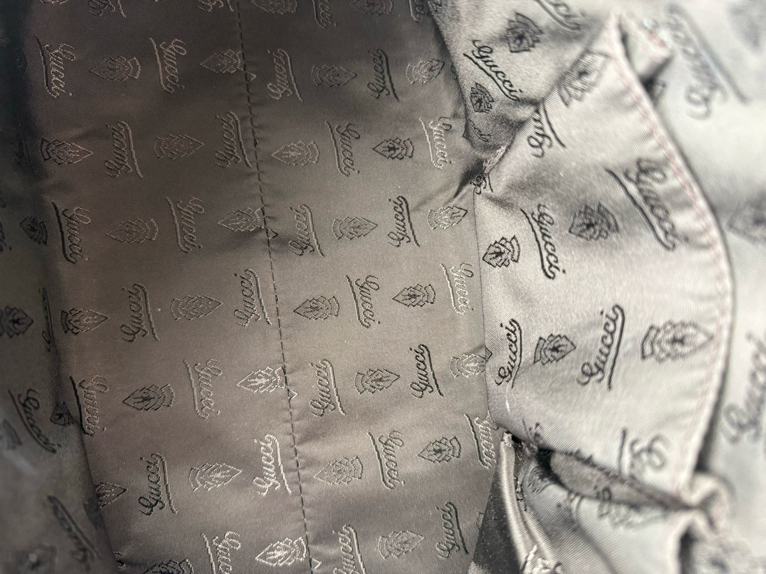 Gucci Crystal Duchessa Ribbon Zipper Tote Shoulder