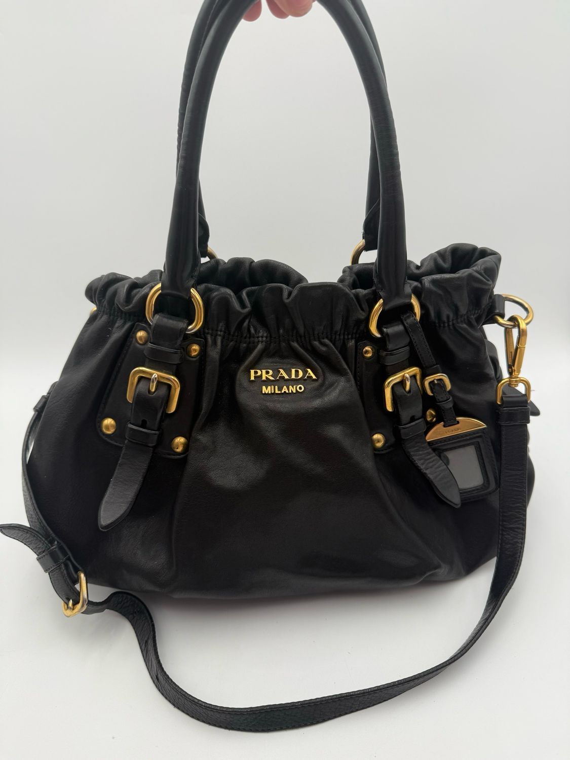 Prada Soft Calfskin Shoulder Bag