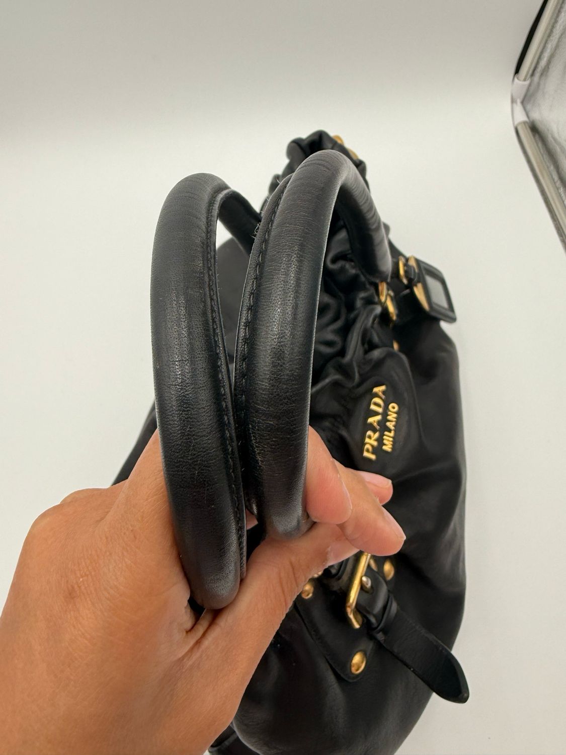 Prada Soft Calfskin Shoulder Bag