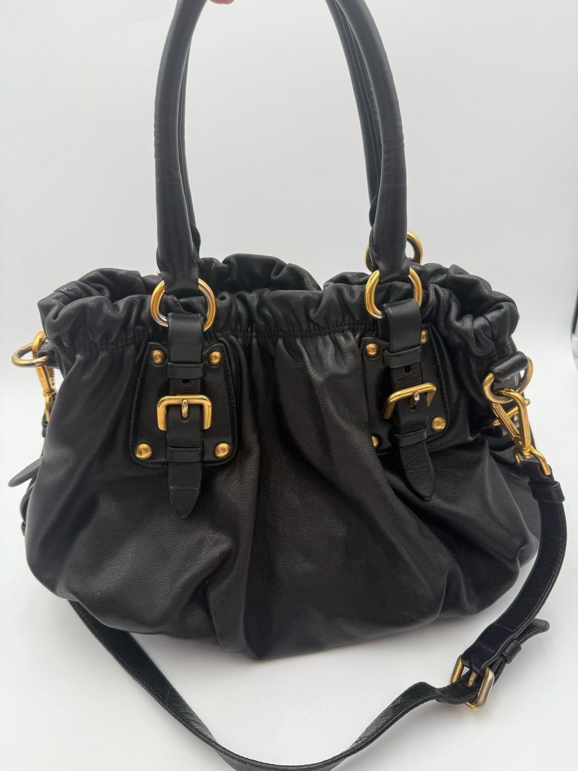 Prada Soft Calfskin Shoulder Bag
