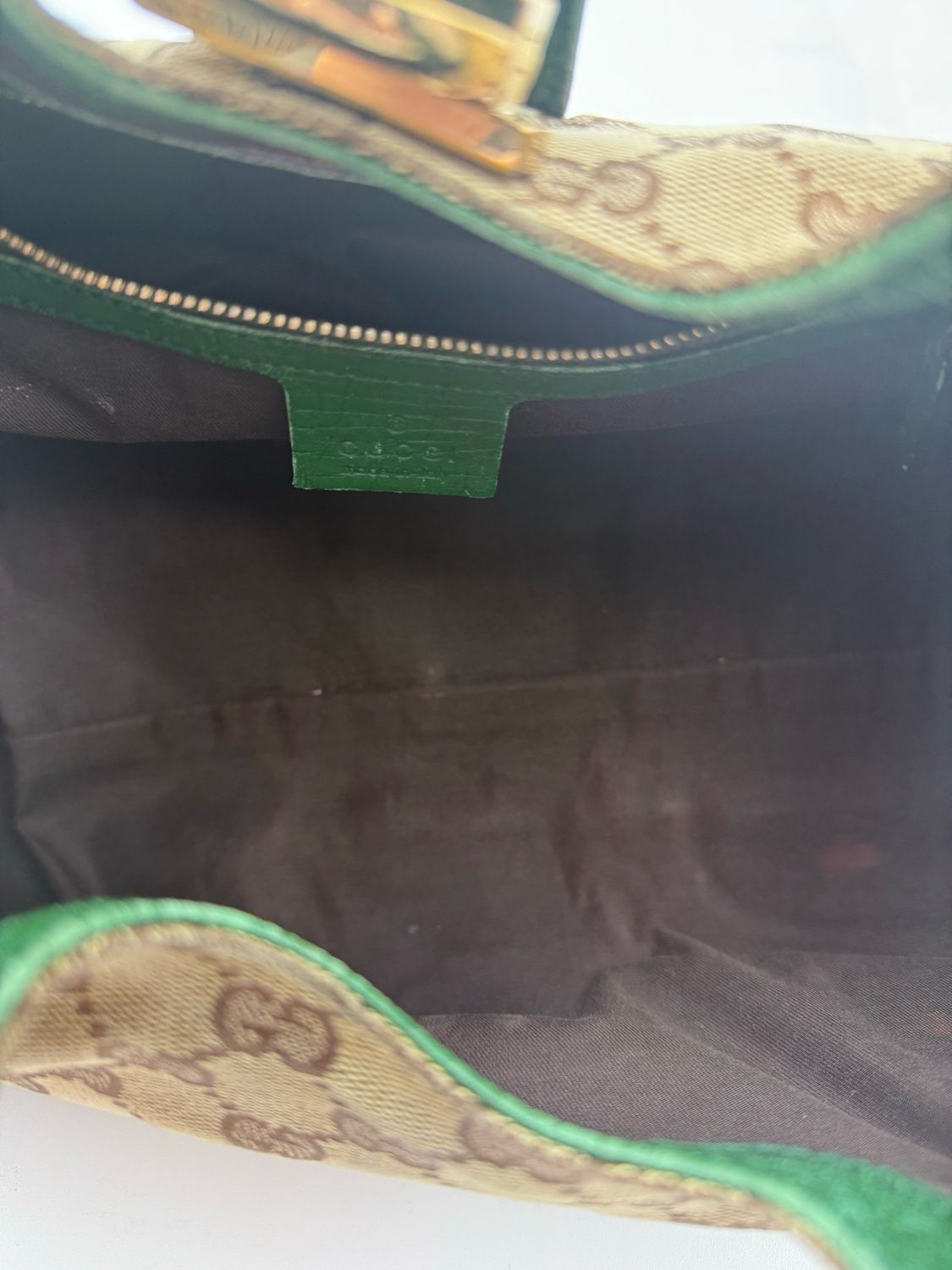 Gucci Junco Web Tote Shoulder Bag Monogram Canvas