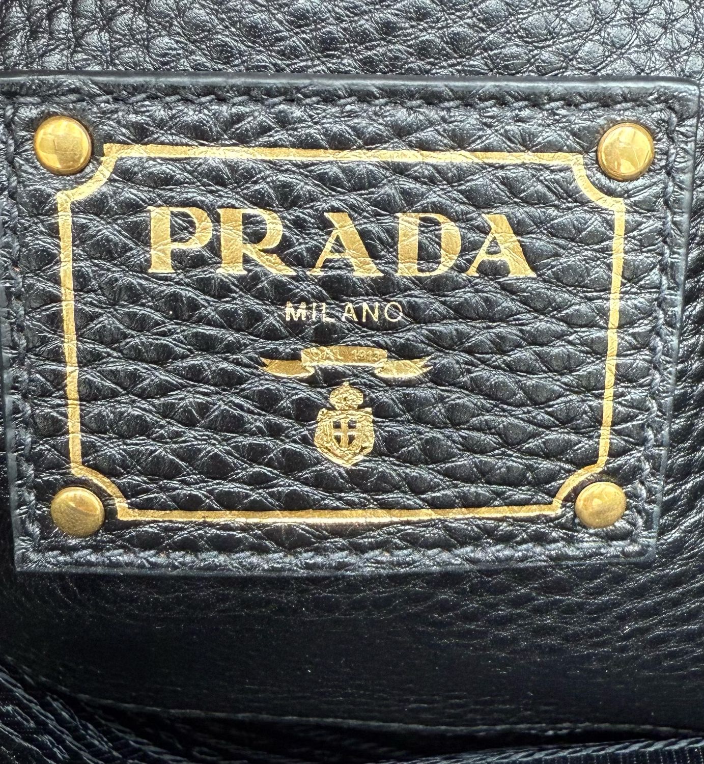 Prada Vitello Daino Messenger Crossbody Shopper Tote